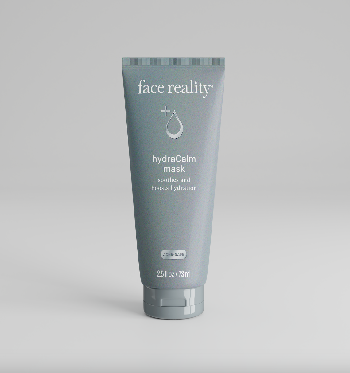 A tube of Face Reality hydraCalm Mask, which is a skincare product designed for hydration and soothing of the skin.