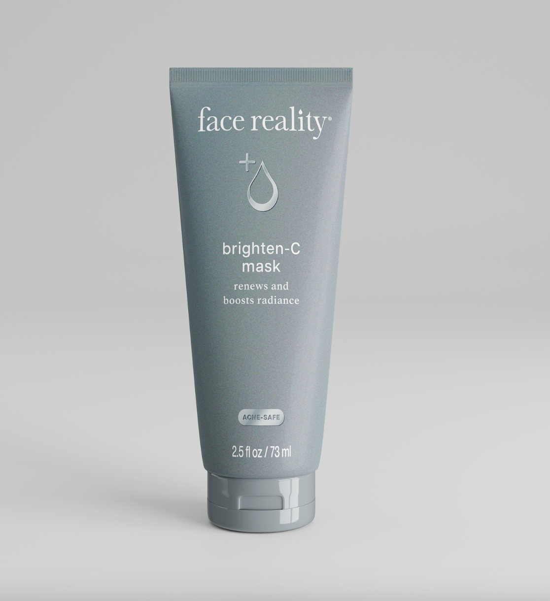 A tube of Face Reality Brighten-C Mask, which is a skincare product designed to renew and boost radiance of the skin.