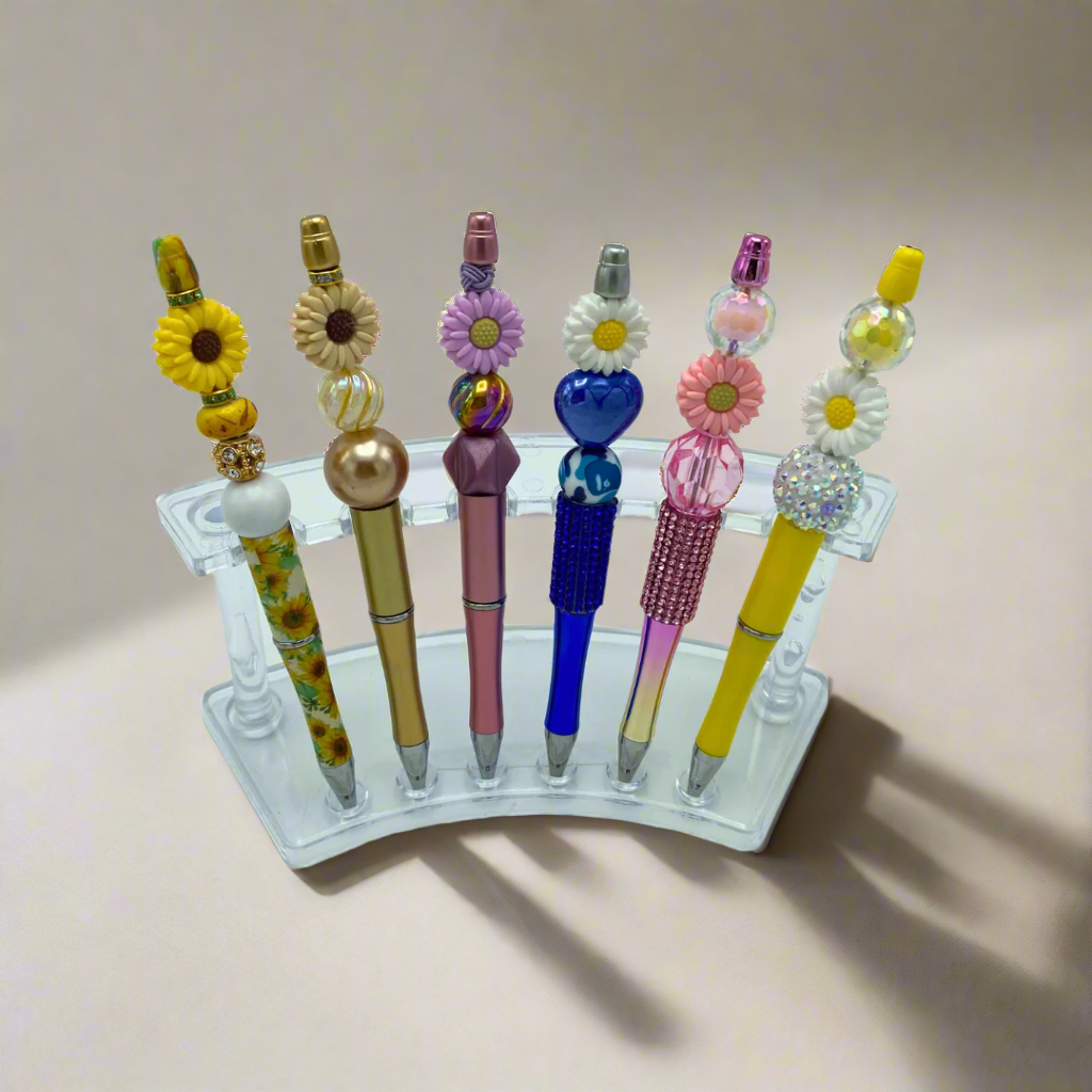 Handmade Beaded Pens – Daisy & Sunflower Collection