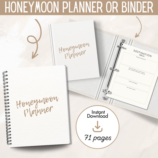 Ultimate Honeymoon Planner – Printable Travel Organizer