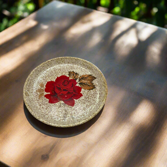 Red Rose Plate