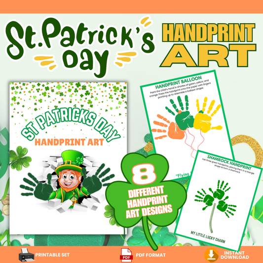 St. Patrick’s Day Handprint Art – Fun & Memorable Keepsake! ☘️🎨