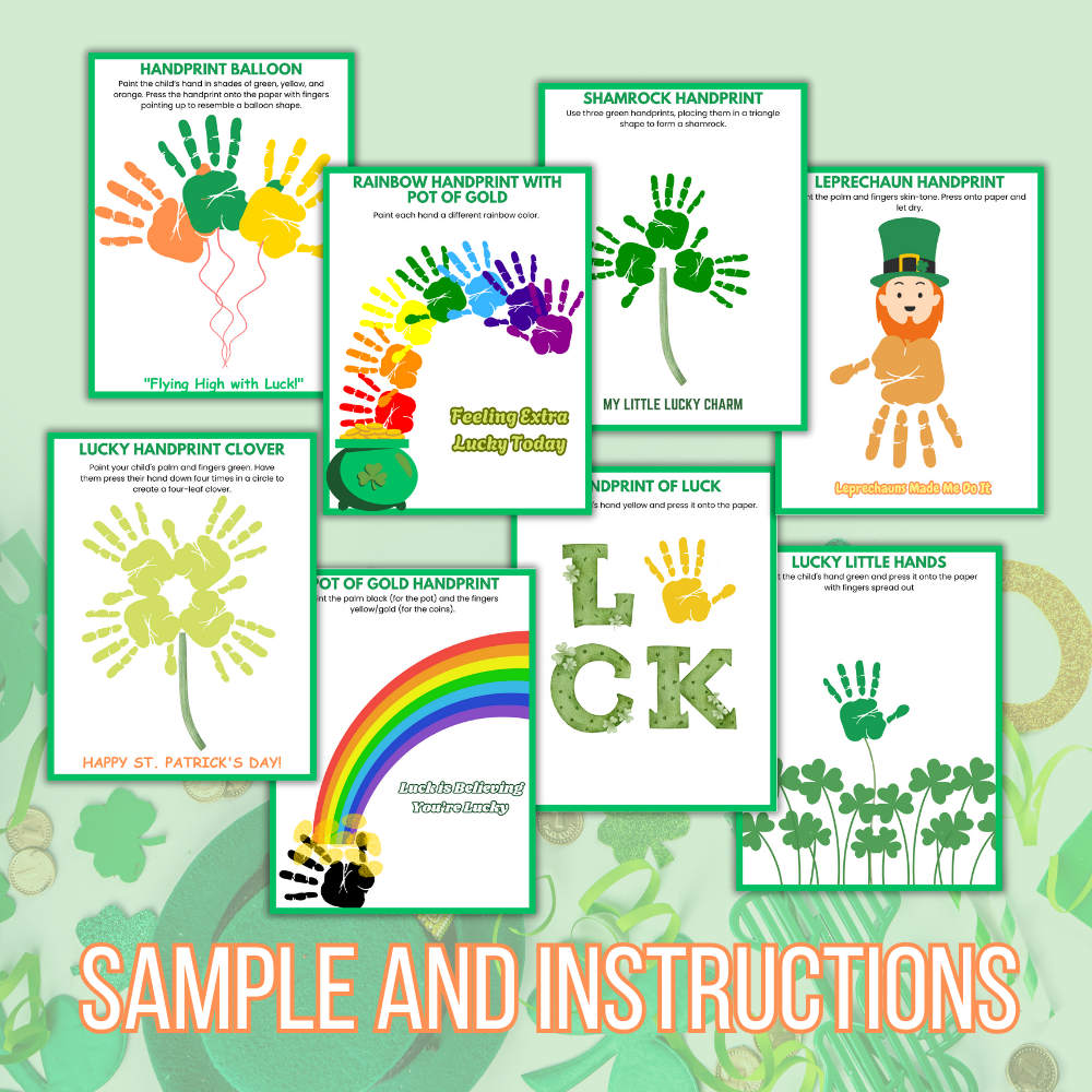 St. Patrick’s Day Handprint Art – Fun & Memorable Keepsake! ☘️🎨