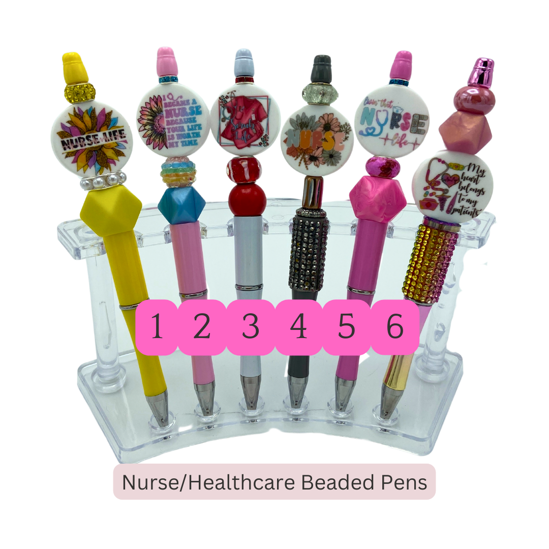 Handmade Beaded Pens – Nurses & Healthcare Workers Collection