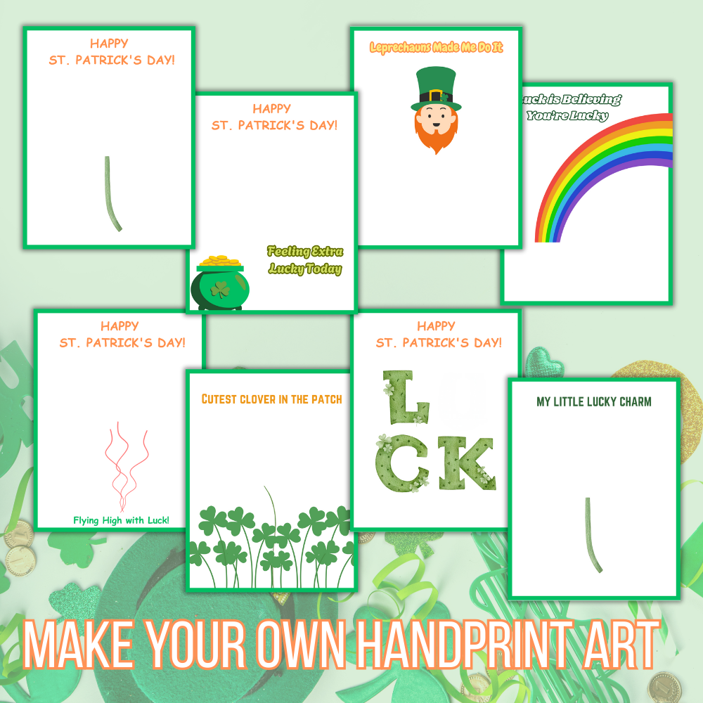 St. Patrick’s Day Handprint Art – Fun & Memorable Keepsake! ☘️🎨