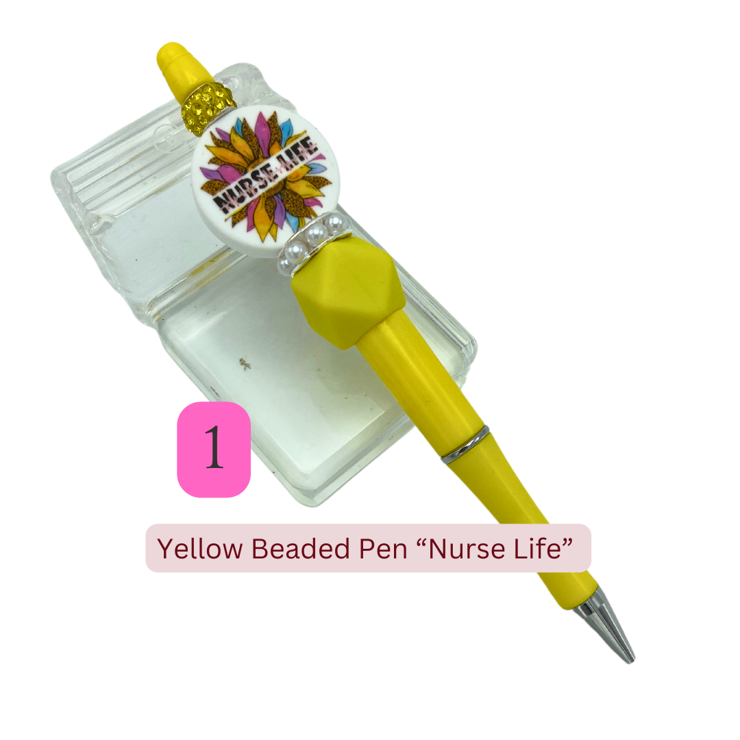 Handmade Beaded Pens – Nurses & Healthcare Workers Collection