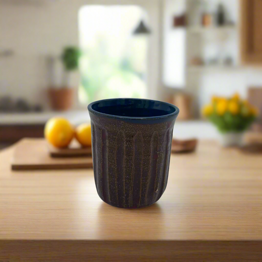 Brown/Blue  10oz Tumbler/Vase