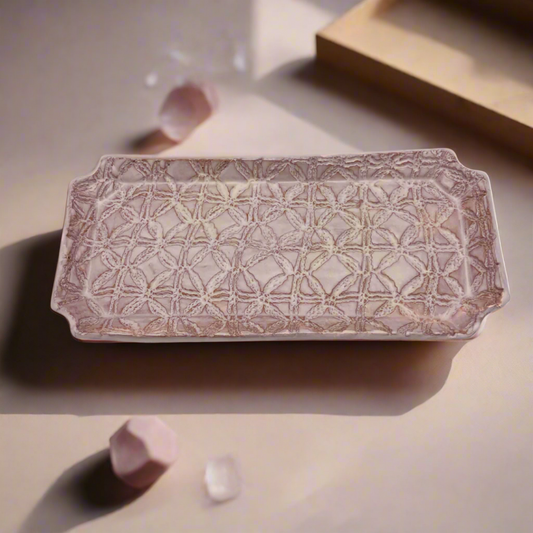 Medium Pink Doily Tray