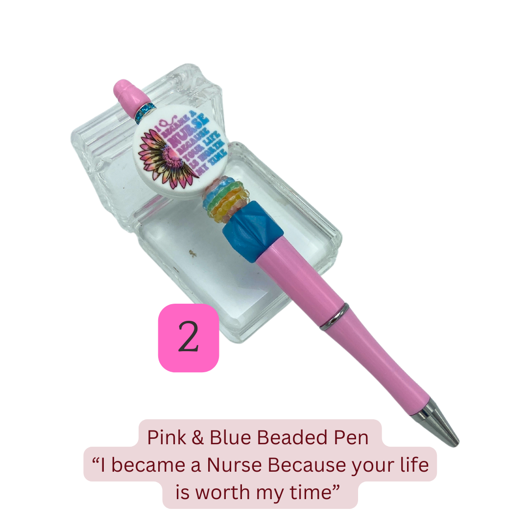 Handmade Beaded Pens – Nurses & Healthcare Workers Collection