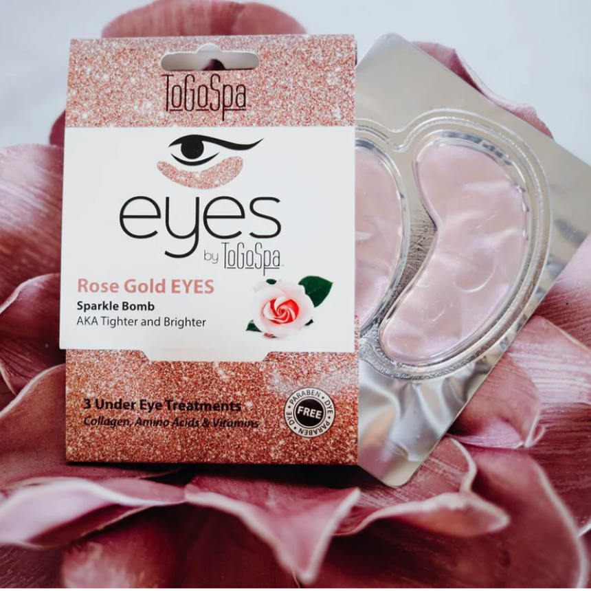 ToGoSpa Rose Gold EYE mask - Tighter & Brighter