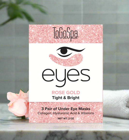 ToGoSpa Rose Gold EYE mask - Tighter & Brighter